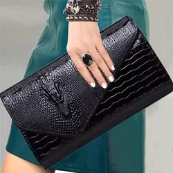 Fashion Small Shoulder Crossbody Bags for Women 2023 New Korea Trend Crocodile Leather Shoulder Bag Female Casual Chain Handbags