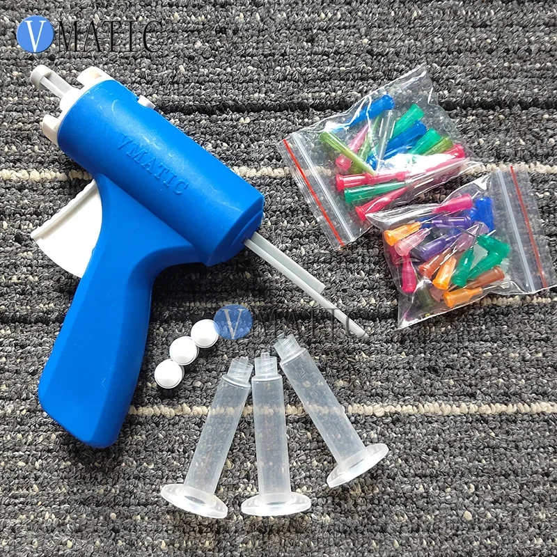 Free Shipping VMATIC Brand 5/10/30/55 Cc Ml Single Liquid Fluid Glue Manual Syringe Cartridge Caulk Gun