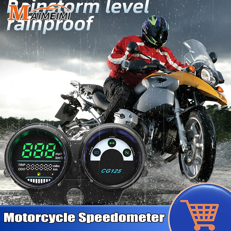 Motorcycle Speedometer Digital Odometer Fuel Gauge for CG125 2000-2008 Fan 125 Titan 125 2013 Dashboard Brazil for Honda Motor