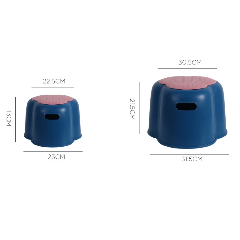 Children petal stool home can be stacked living room stool thickened plastic bathroom toilet anti-slip stool manufacturers whole