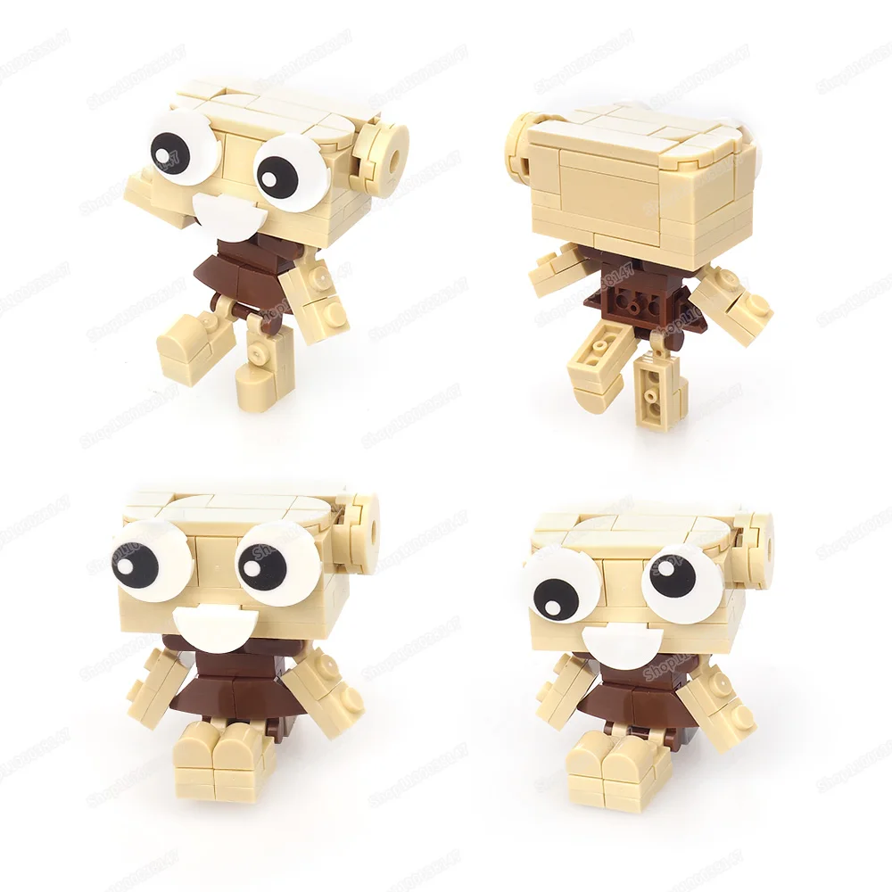 Shelly figures Building Block Assembly MOC Dandy's World Cartoon Scene Fantasy Character Model Series Matching Children Gift Toy