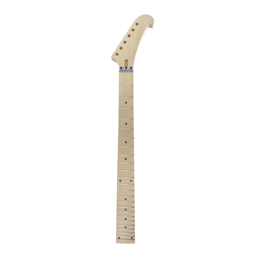 col-de-guitare-electrique-avec-ecrou-de-blocage-24-frettes-255-pouces-manche-en-erable-avec-points-incrustes