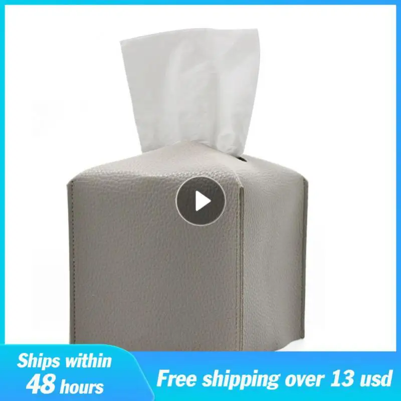 Ins Creative Carrying Home Modern Bathroom Modern Pu Leather Tissue Box Cute Ins Tissue Case Chic Revolutionary Cute Simplicity