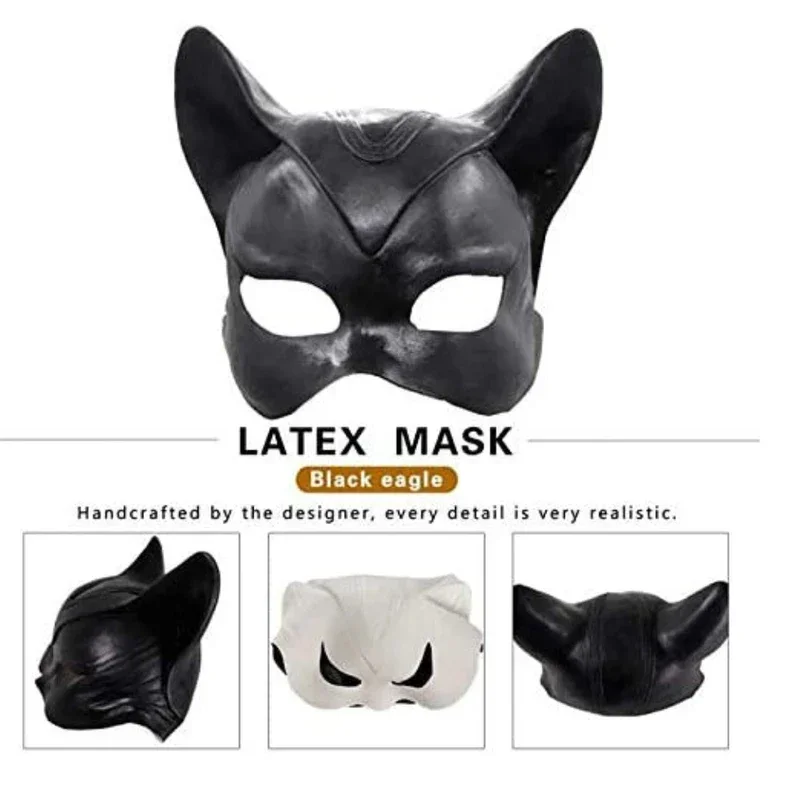 

DC женщина-кошка сексуальная латексная маска супергерой маскарад необычный латексный шлем для взрослых Рождество Хэллоуин день рождения реквизит подарки