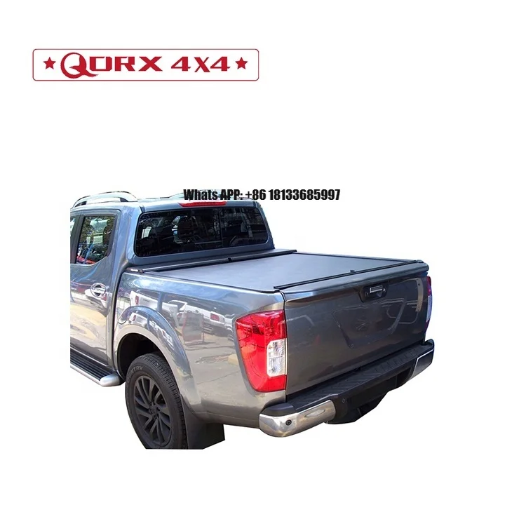 

Retractable Tonneau Cover for Navara NP300 Double Cab Hard Aluminum in Black Color