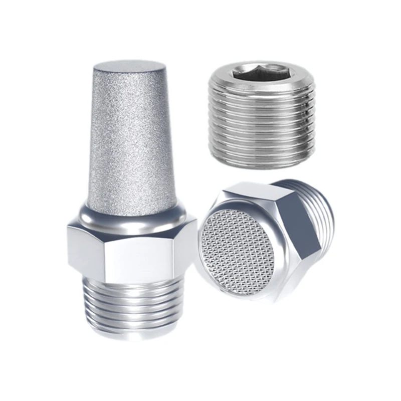 

Pneumatic muffler BSL-01 stainless steel exhaust stainless steel joint BSP 1/8 '' 1/4 "3/8 1/2 3/4" 1.5 "noise compensation