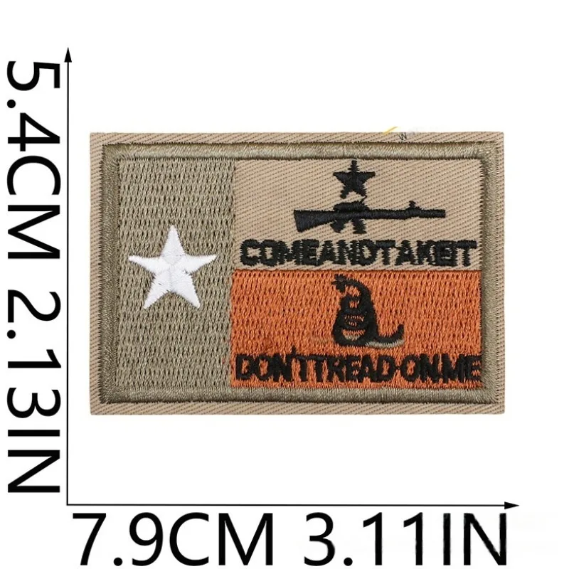 Pilot Flag patch Tactical U.S. Army Embroidered Military Patch Clothing Hook Ring National Badge Backpack Clothing Sticker