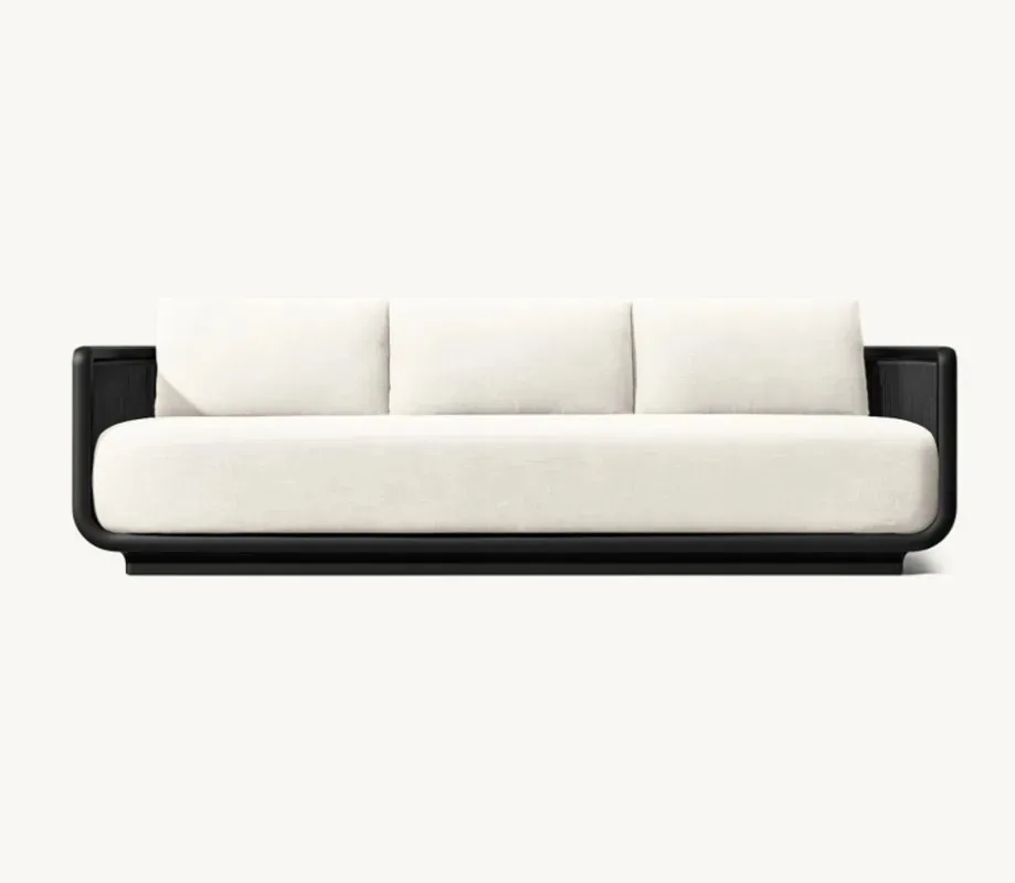 Outdoor Furniture Set Contemporary Luxury Aluminum Weather Resistant Garden High End Swivel Lounge Chair Living Room