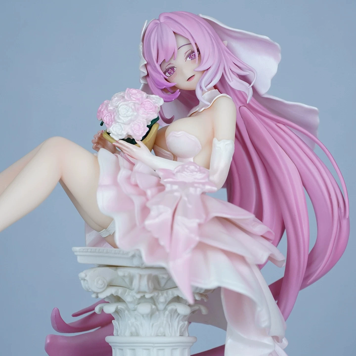 Honkai Impact 3rd 26Cm Elysia Wedding Dress Figure 1/7 Scale PVC Collectible Model Desktop Ornament Computer Case Display