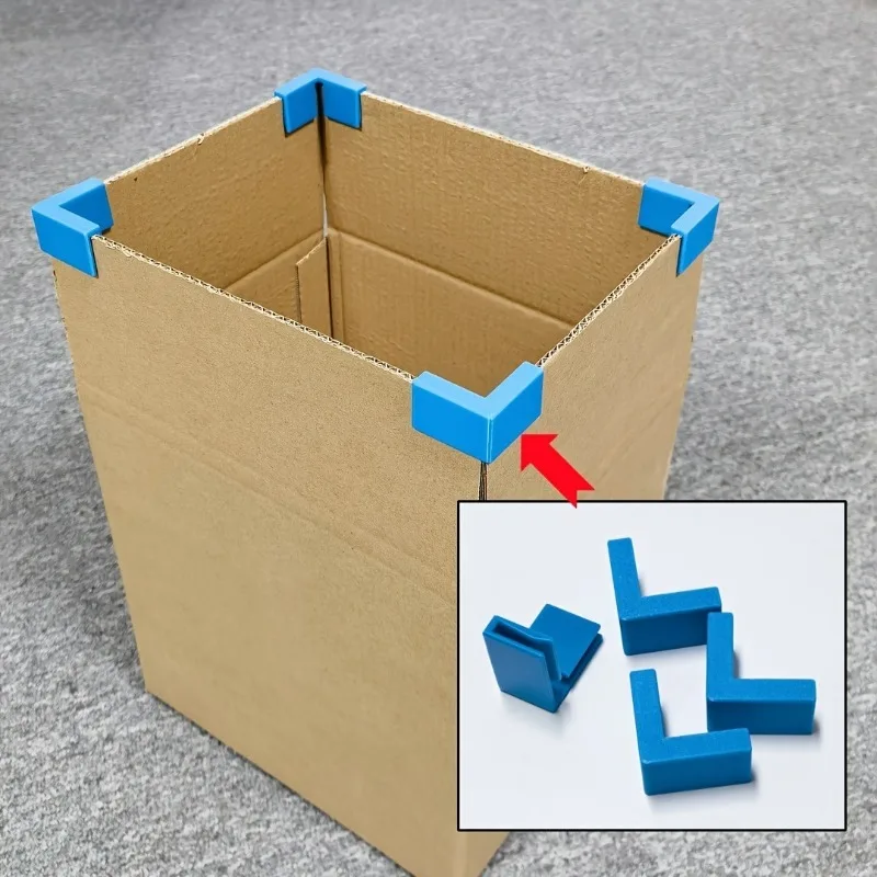Polylactic acid Carton Corner Right Angle Clips,Corrugated Box Reinforcement Fixing Clamps for Box Reuse,Storage Bucket Making.