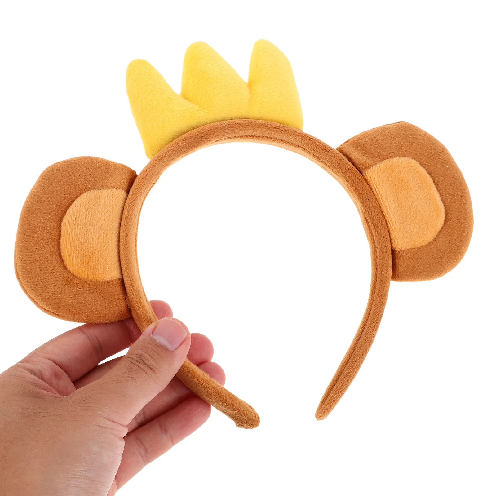 

1Set Monkey Costume Set for Kids Soft Material Ears Tail Cosplay Party Dressup Animal Headband Facial Wash Accessory
