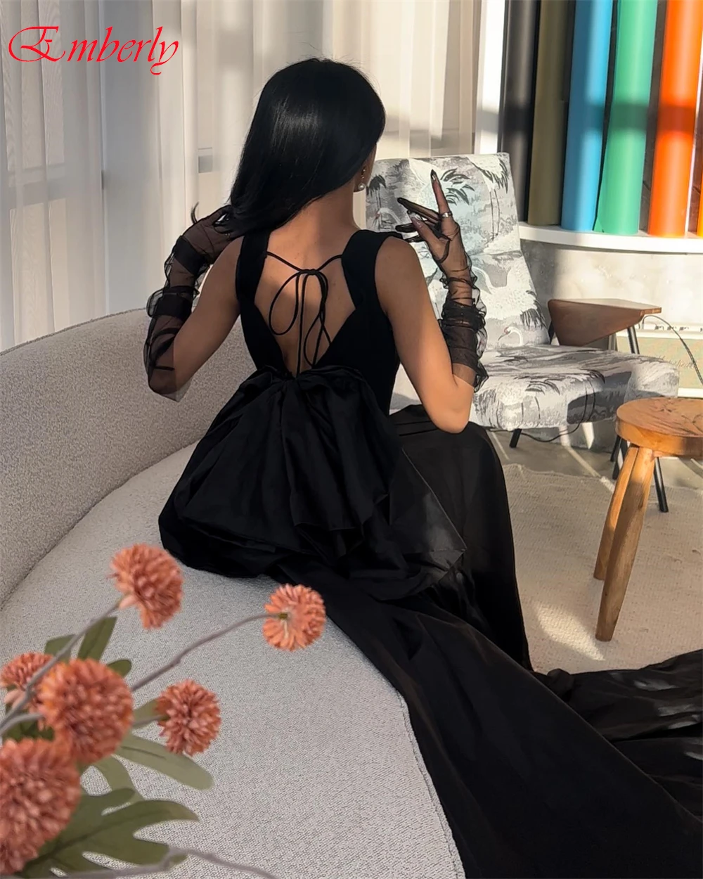 Robe de soirée droite en jersey de haute qualité, personnalisée, classique, col rond, robes de bal gracieuses avec traîne chapelle, robes d'occasion spéciale