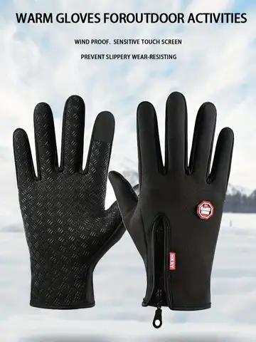 Winter Gloves For Men Women Touchscreen Warm Outdoor Cycling Driving Motorcycle Cold Gloves Windproof Non Slip Gloves