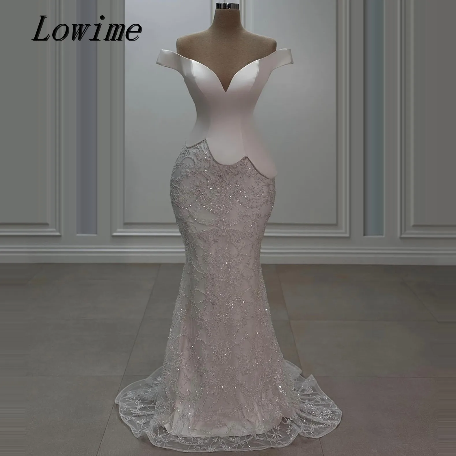 Chic Light Pink Beading Prom Evening Dress 2-Piece Set Handmade Off-Shoulder Maxi Formal Gown for Special Occasions Customizable