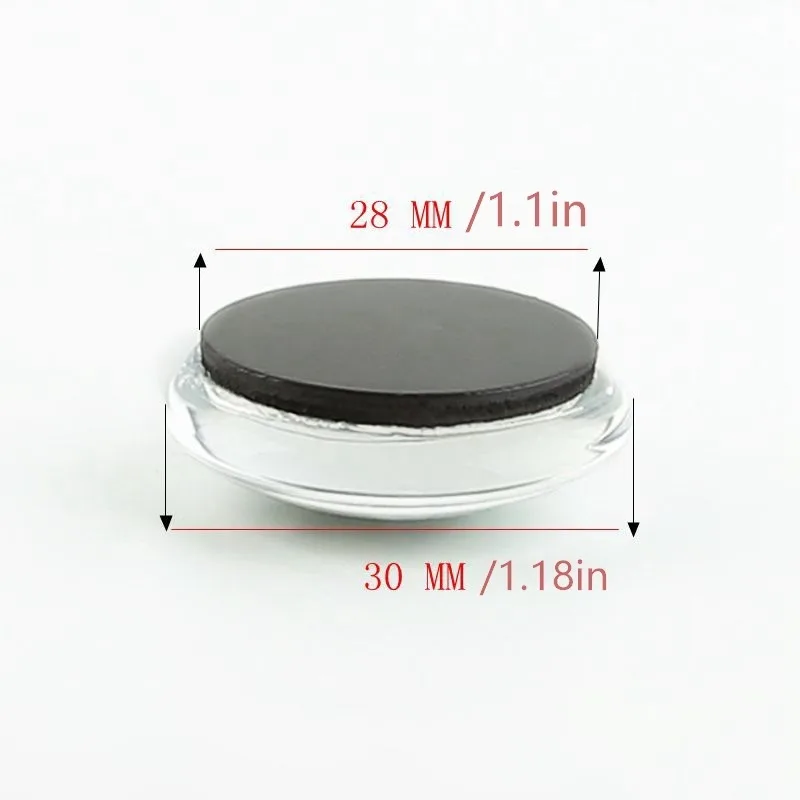 1PC 30MM Ink Painting Style Black Horse White Horse Dome Glass Circular Refrigerator Sticker Horse Home Decorations Party Gifts