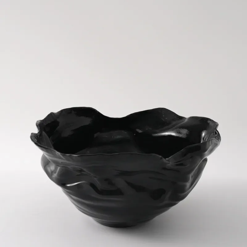 Modern Wabi Sabi Ceramic Vase Unique Shape Flower Arrangement Home Decor Living Room Entrance Table Ornament High End Art