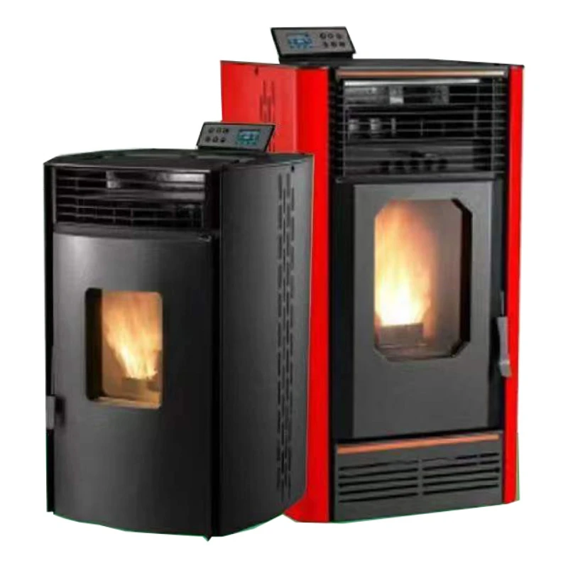 hot wind biomass pellet true fire room heating stove