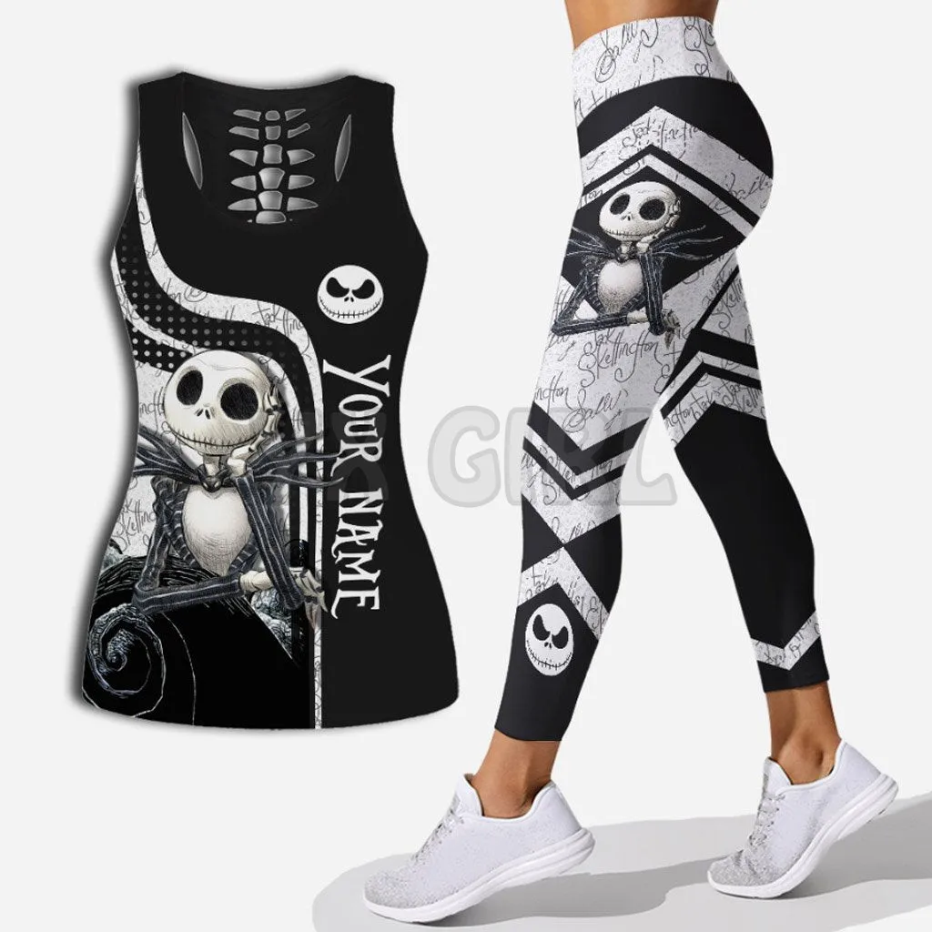 Nightmare Personalized You Name Combo Tank + Legging  3D Printed Tank Top+Legging Combo Outfit Yoga Fitness Legging Women