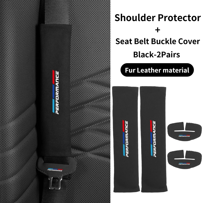 Car Seat Belt Protector Cover Safety Belt Shoulder Pad Accessories For E46 E90 E60 F10 E39 F30 E36 F20 E87 E90 E70 E91 E30 G