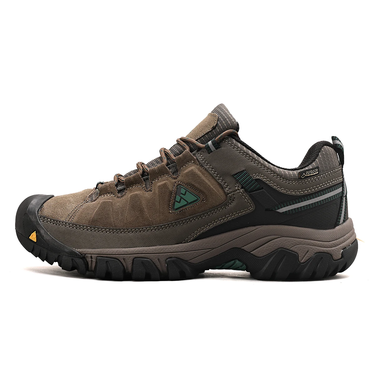 HIKEUP Zapatos Senderismo Hombre Cuero Duradero Suela Goma