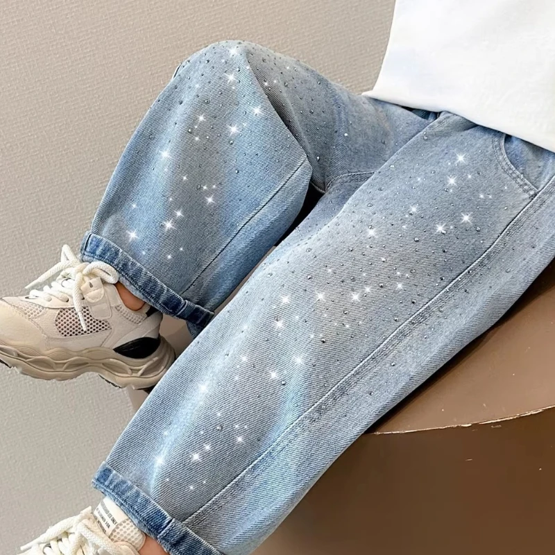 

2026 Girls‘ Loose Fit Casual Pants for Spring, Soft Breathable Trousers for Toddlers, Trendy Everyday Bottoms New Arrival