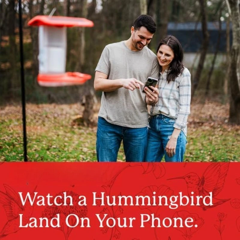 وحدة تغذية الطيور الطنانة الذكية: معرف الطيور الذاتي، واي فاي، الطاقة الشمسية، صور ومقاطع عالية الدقة مذهلة يتم إرسالها مباشرة إلى هاتفك،