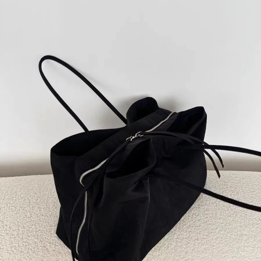 Tote Underarm Bag Multiple Compartments Fashionable Comfortable Solid Simple All-matching Soft Daliy Personality
