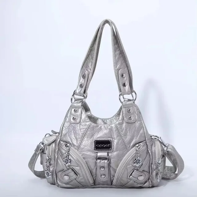 Damskie torebki vintage, miękka torebka, mała torebka z górnym uchwytem, modna listonoszka, torebka na ramię z wieloma kieszeniami, torebka typu hobo, etui na telefon, torba typu tote.