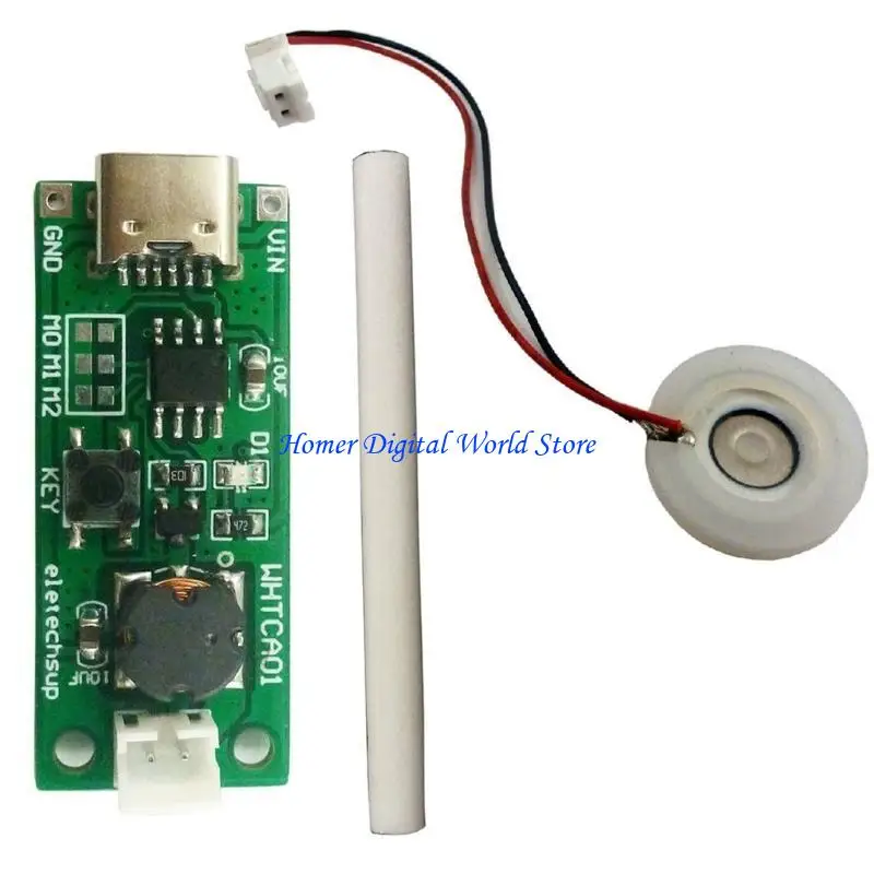 

JU64 Type-C USB Mini Humidifier Circuit Board DIY for Atomizer Driver Fogger Atomization Oscillator Included