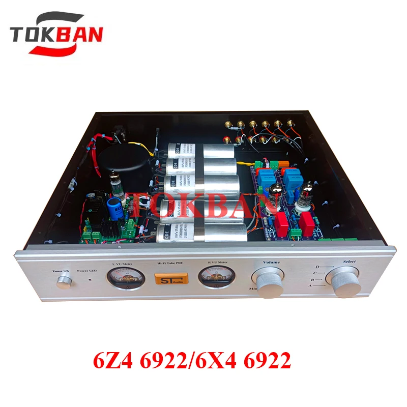 Tokban Reference D.KLIMO 6Z4 6X4 Tube Preamplifier 10x Amplification Low Distortion Low Noise HIFI Preamplifier Audio