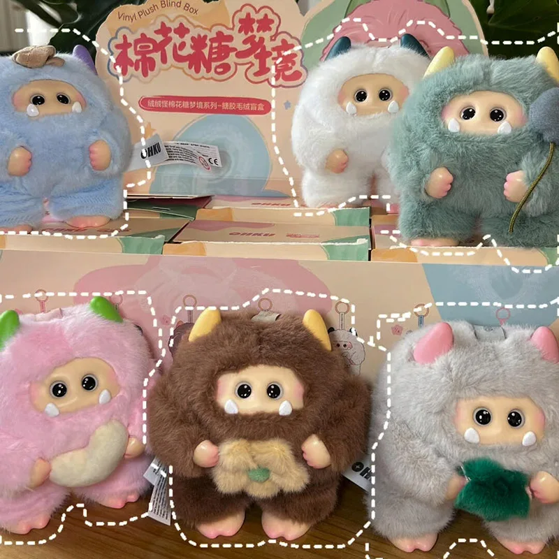 

Giggle Monster Marshmallow Dream Series Blind Box Giggle Monster Vinyl Plush Surprise Bag Anime Doll Keychain Mystery Box