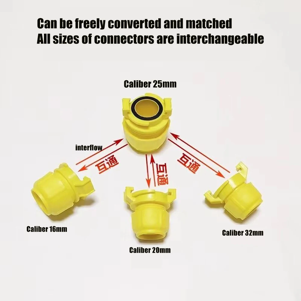 

Многофункциональный быстроразъемный соединитель для водопроводных труб, универсальный адаптер для шлангов 16мм/20мм/25мм/32мм, простая установка для домашнего водопровода