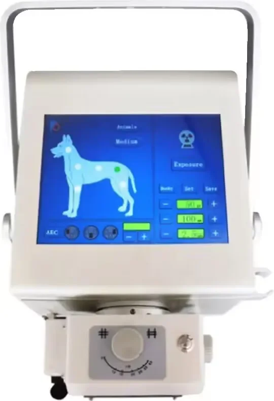 CE vet Hospital Flat Panel X Ray 8KW Digital Portable Veterinary X-ray Machine