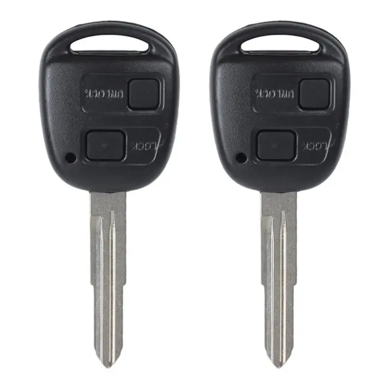 

A82U-2Pcs Корпус механического ключа с 2 кнопками для Toyota Camry, Highlander, Overbearing