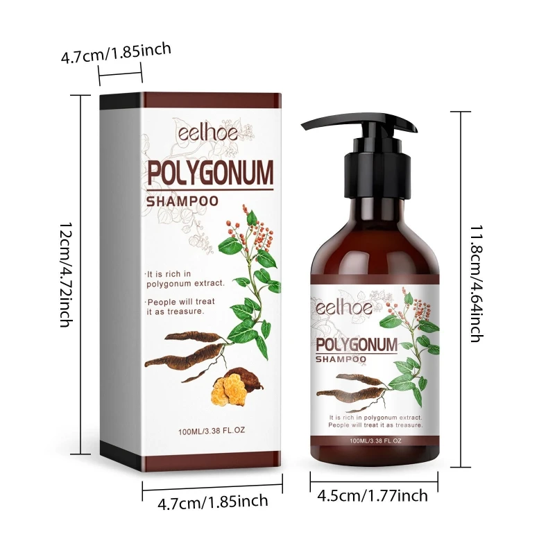 100Ml Sampo Putih Hitam Sampo Polygonum Sangat Bersih Sampo Polygonum Multiflorum Memperbaiki Sampo Rambut Rusak