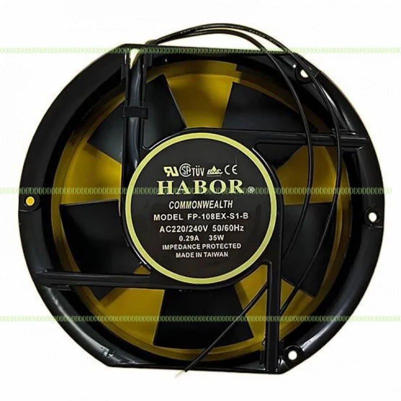 LZ ДЛЯ нового HABOR FP-108EX-S1-B Осевой охлаждающий вентилятор 17251 AC220V/240V 0.29A 35W 17CM 2Pin