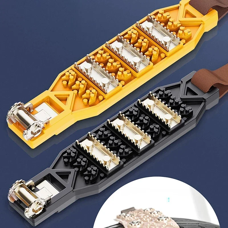 Auto Winter Snow Tiger Claw For 6.5-10.83 Inch Wheel Ice Breaking Anti-skid Car Tire TPU Manganese Steel Nail Chain Outdoor