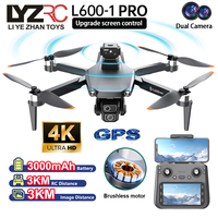 LYZRC New L600-1 PRO Drone 4K Professional HD Dual Camera GPS Dron Brushless Motor FPV Quadcopter Fodable Helicopters RC Toy