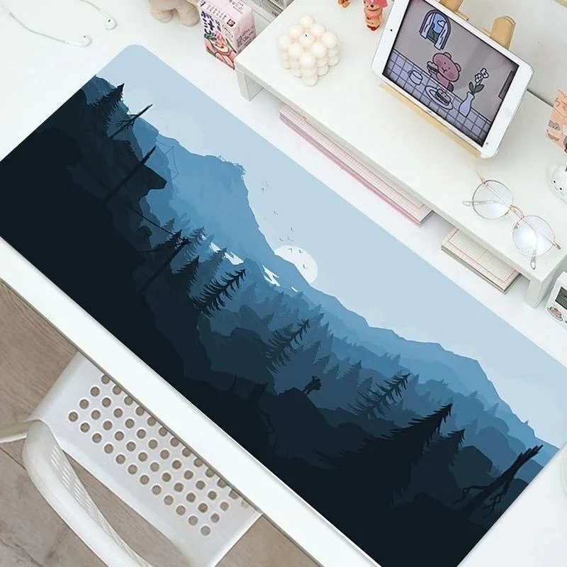 Fantasy Forest Mat Mousepad Gamer Office Mat Mouse Pad Light Gaming Accessories Deskmat Art Keyboard Mousepad for Office Company