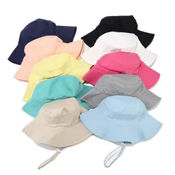 Summer Baby Sun Cap Baby Sun Hat For Girls and Boys Outdoor Neck Ear Cover Anti UV Kids Beach Caps Bucket Cap