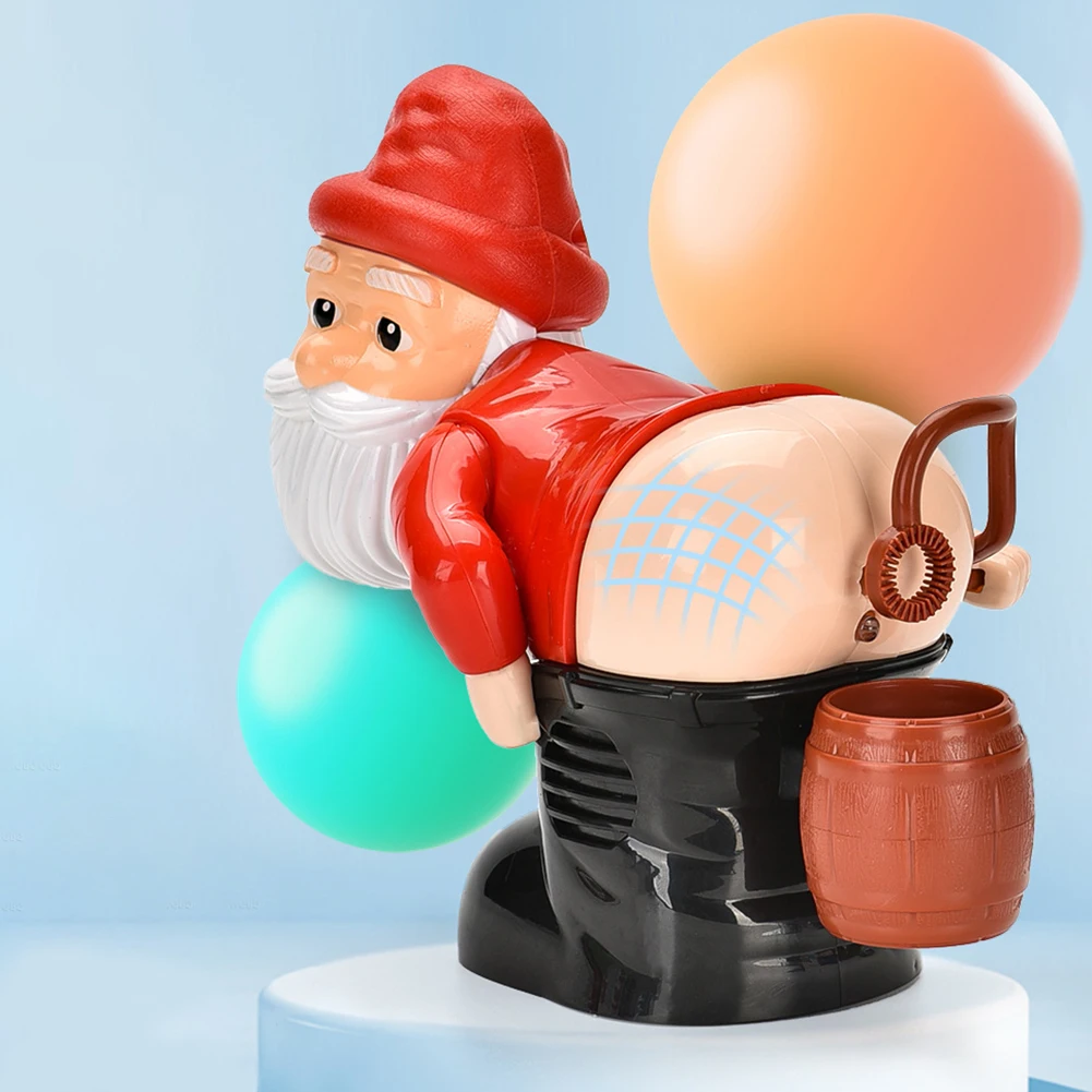 Christmas Funny Bubble Maker with Music & Light Gnomes Farting Bubble  Novelty Xmas Gift for Boys Girls