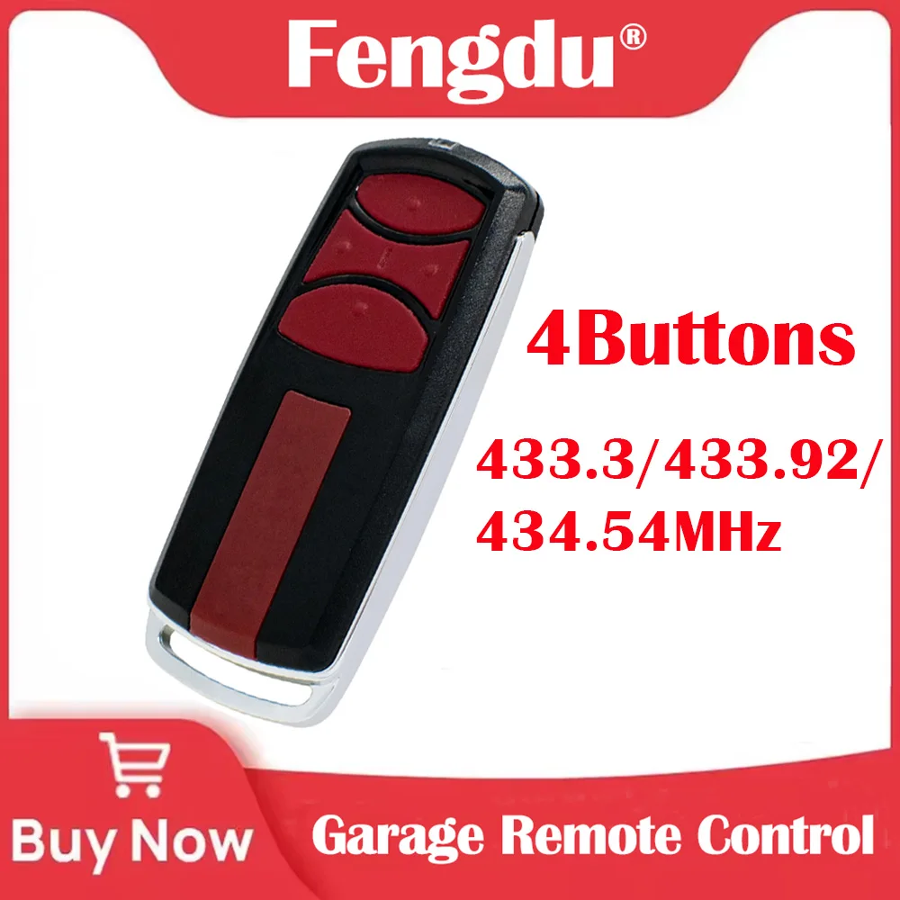 ME960-LM Rolling Code 433MHz 433.92MHz 434.54MHz Durable Wireless Gate Garage Remote Control Keychain Transmitter