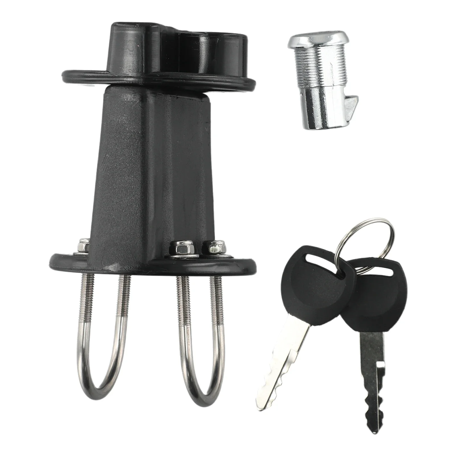 Updated Lock Clamp With Key For 3L 5L Fuel Tank Mount Petrol Can Jerry Cans Key Bracket Holder Lock Fastener Car Accessories