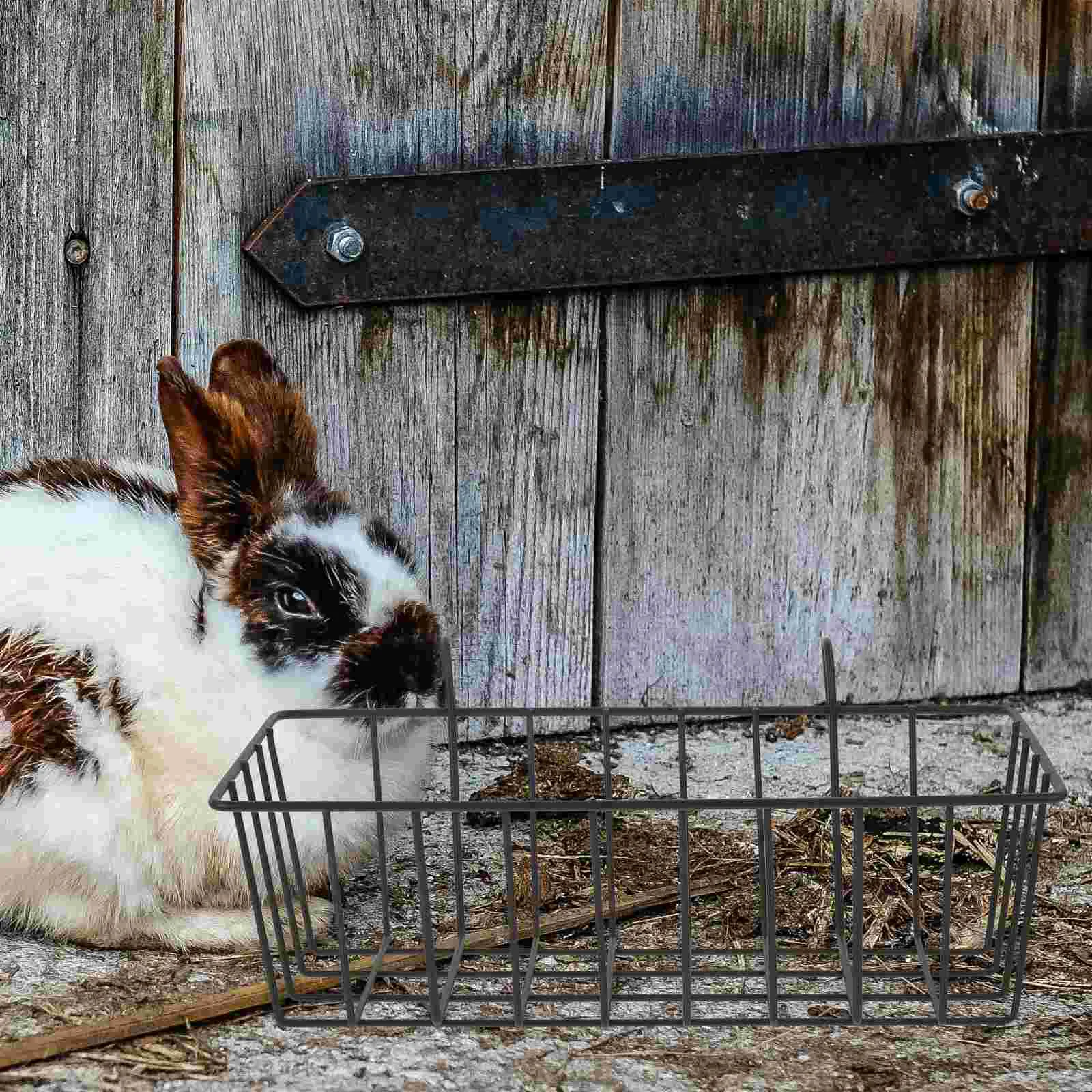 Coelho feno rack resistente ao desgaste titular conveniente alimentador de coelho acessório alimentadores para gaiolas animal de estimação