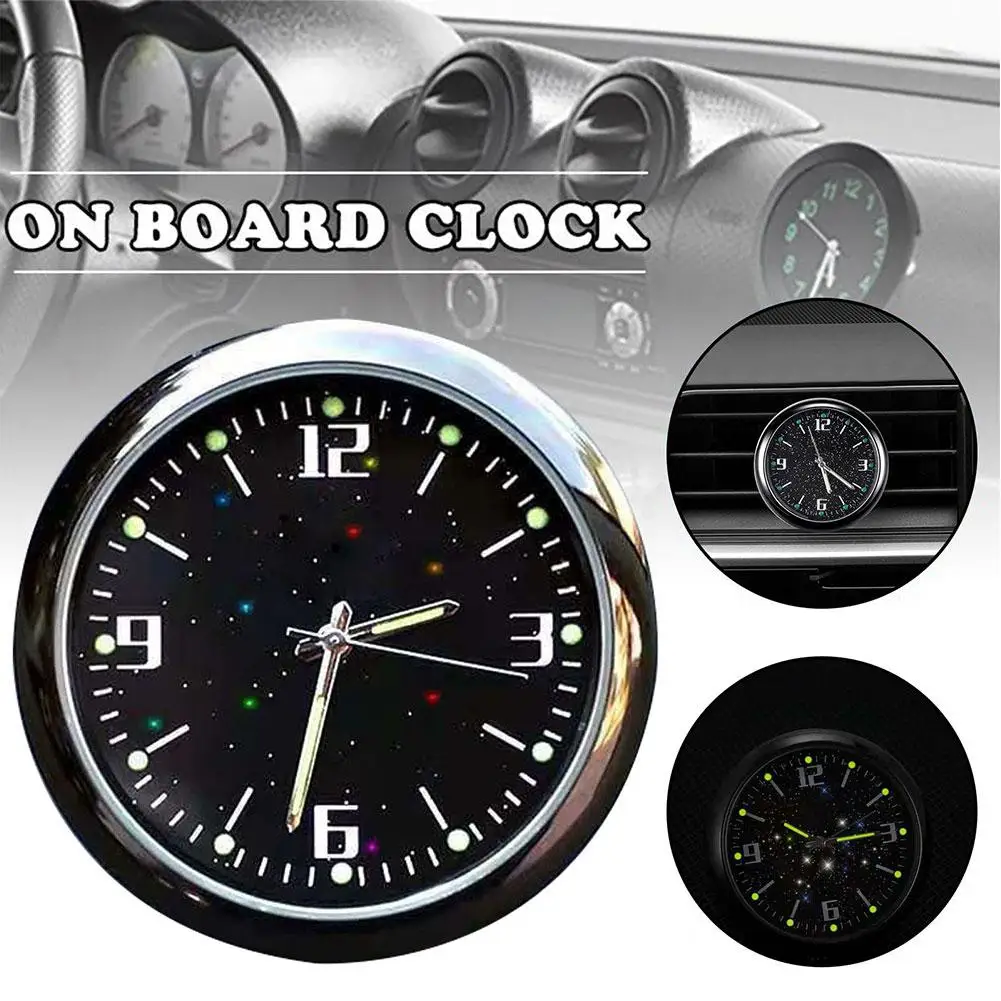 Luminous Auto Gauge Clock Mini Car Air Vent Quartz Clock With Clip Air Outlet Watch Clock For Styling Waterproof Car Accessories