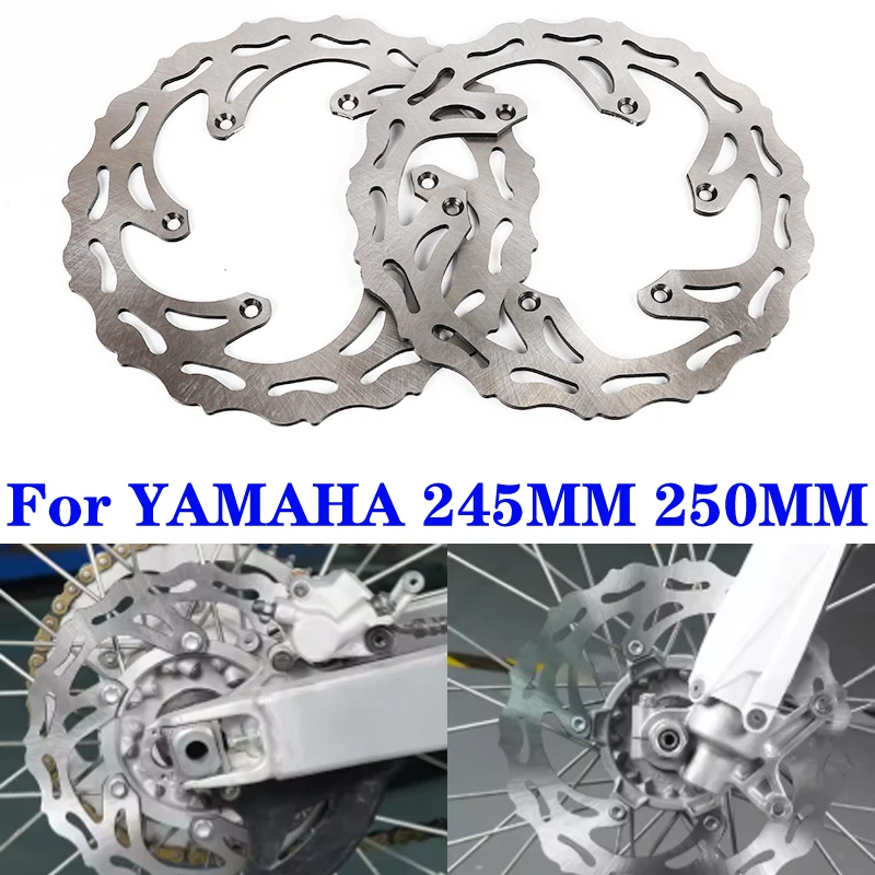 

Motorcycle 245/250MM Front ​Rear Brake Disc For Yamaha YZ65 YZ85 YZ125 YZ250 YZ YZF 125 250 450 WR250F WR450F YZ450FX 2001-2018