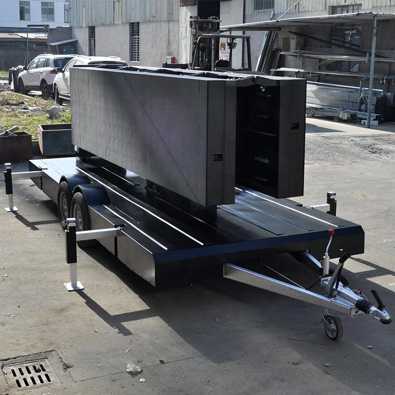 Led Display Trailer Waterproof Full Color LED Screen Mobile Led Advertising Billboard Trailer