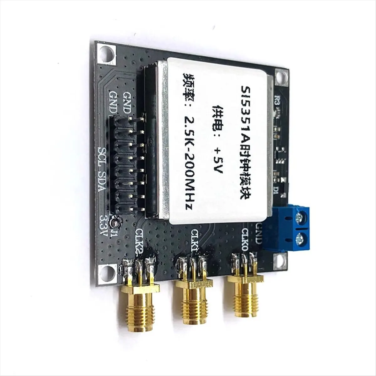 A99X SI5351 2.5K-200MHz Clock Signal Generator Module High Frequency Square Wave Generator with STM32 TFT Display for DIY