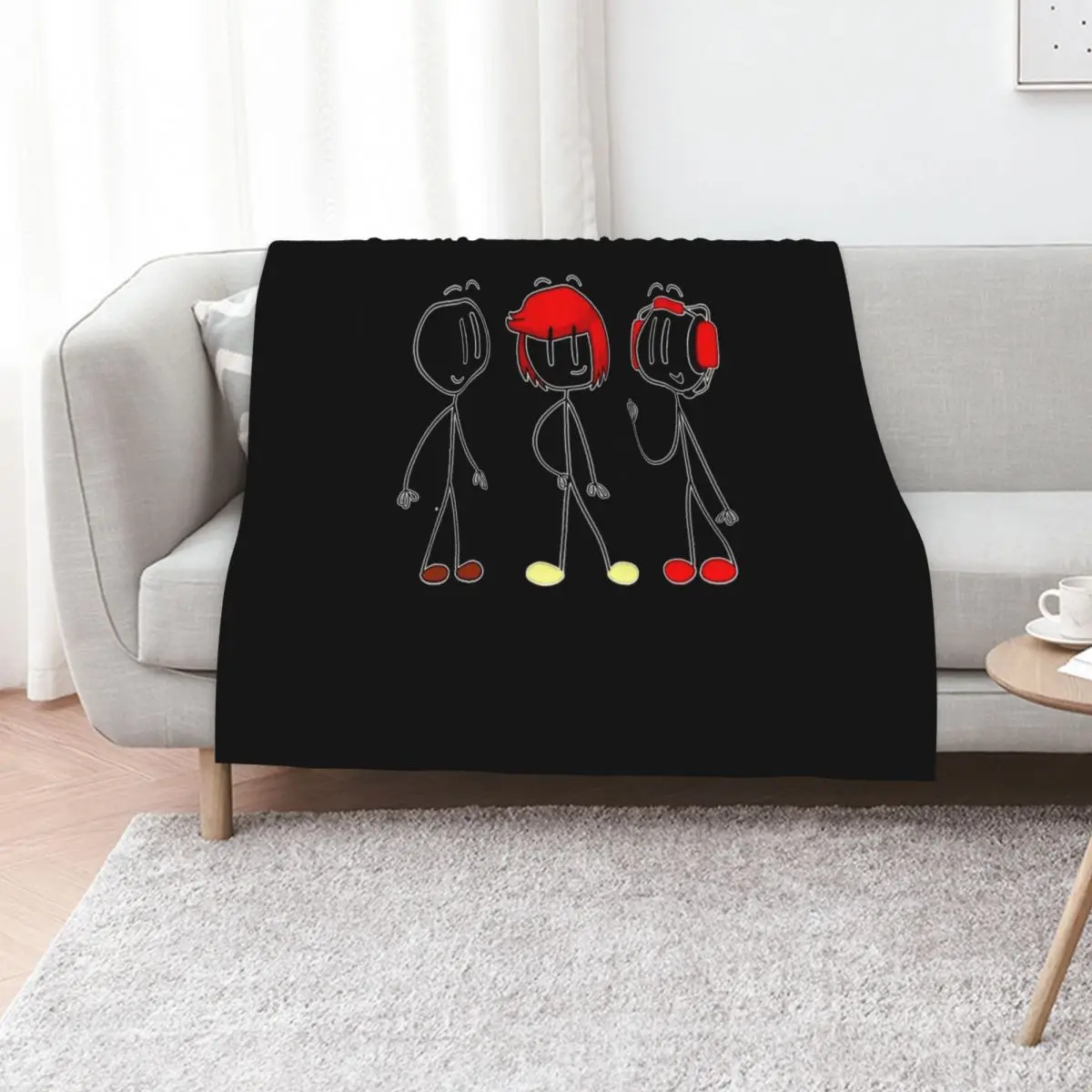 Henry Stickmin Merch Three People Men Women Kid Throw Blanket Giant Sofa Polar Sofa Thins Luxury Brand Blankets