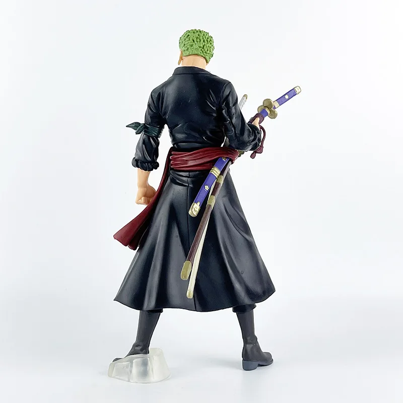 27cm Japanese One Piece DXF Roronoa Zoro 2.0 Wanno Country Kids Toys Model Figurals Brinquedos Action Figure